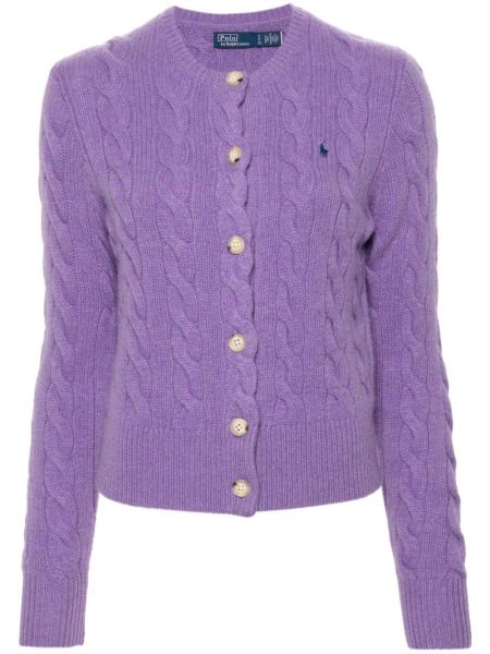 Kirjonta pikeepaita Polo Ralph Lauren violetti