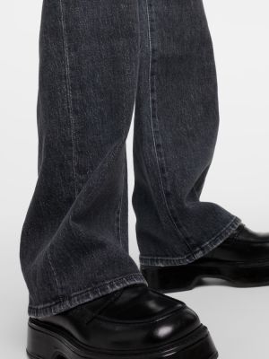 Jeans a vita alta baggy 7 For All Mankind grigio