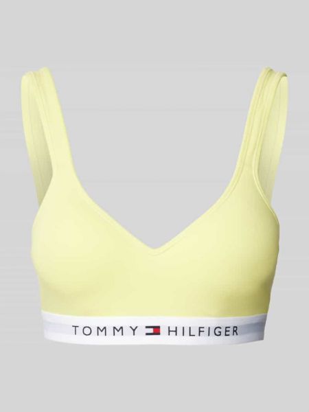 Biustonosz w jednolitym kolorze Tommy Hilfiger żółty