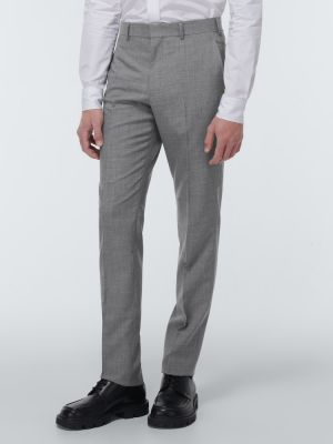 Pantalones rectos de tejido jacquard Comme Des Garçons Homme Deux gris