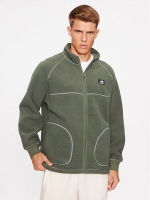 Fleece cipzáras kabát New Balance zöld