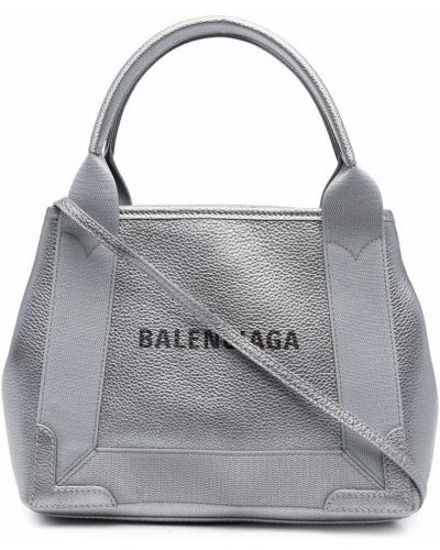 Тоут сумка Balenciaga, серебряная