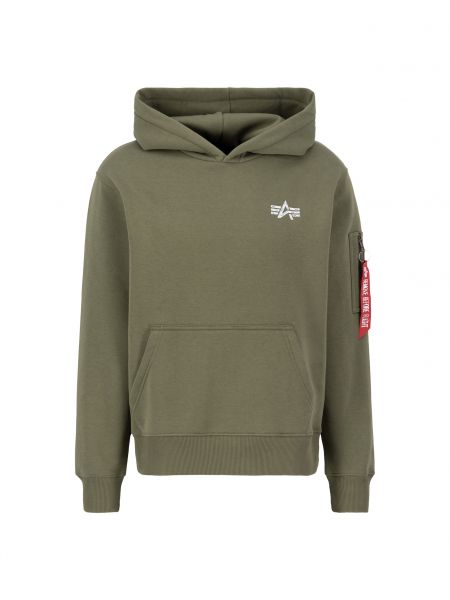 Meleret sweatshirt Alpha Industries grøn