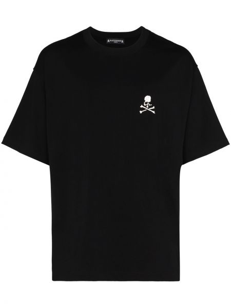 Camiseta con estampado manga corta Mastermind Japan negro