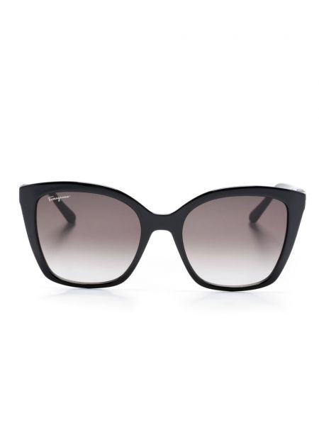 Ochelari de soare oversize Ferragamo negru