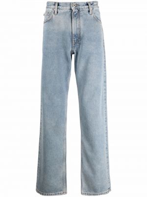 Trykt jeans med normal passform Off-white