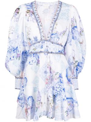 Λινή φόρεμα με σχέδιο Camilla