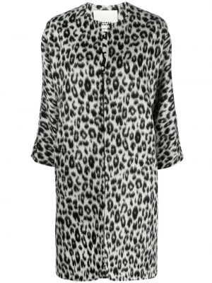 Kabát na zips s potlačou s leopardím vzorom Isabel Marant