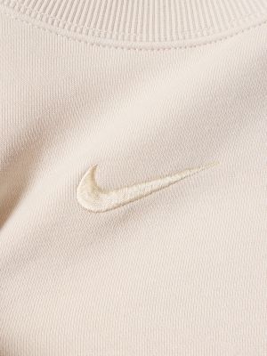 Bluza dresowa oversize Nike beżowa