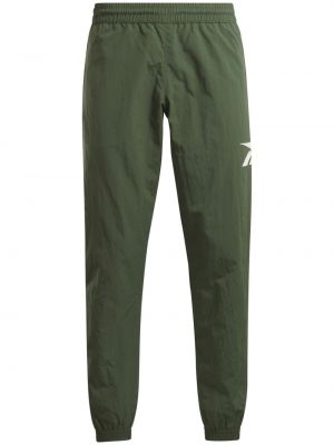 Спортни панталони с принт Reebok зелено