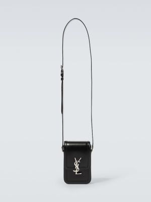 Kožna kožna crossbody torbica Saint Laurent