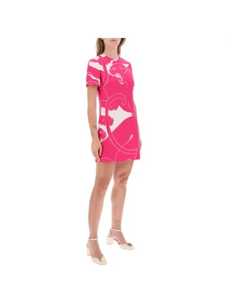 Mini vestido con estampado Valentino Garavani rosa