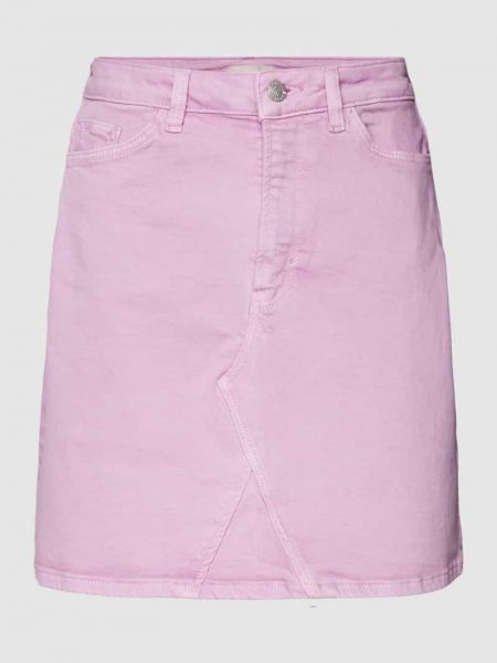 Spódnica jeansowa z kieszeniami Edc By Esprit różowa