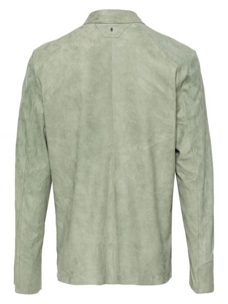 Zomšinė marškiniai Salvatore Santoro žalia
