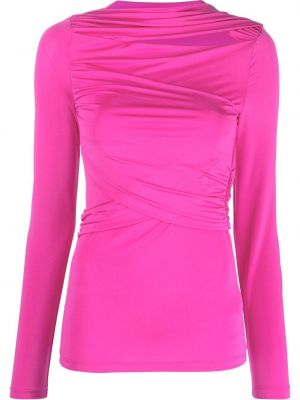 Top a maniche lunghe Victoria Beckham rosa