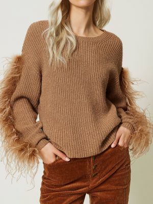 Пуловер Twinset Milano коричневый