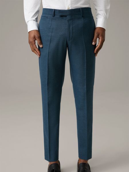 Pantalon plissé Strellson bleu