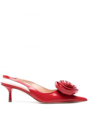 Pantofi cu toc slingback Blumarine roșu