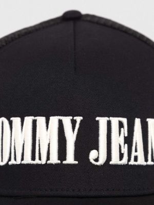 Kšiltovka s aplikacemi Tommy Jeans černá