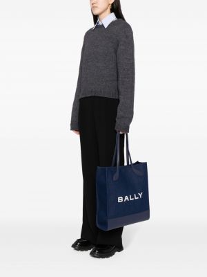 Shopper kabelka Bally modrá