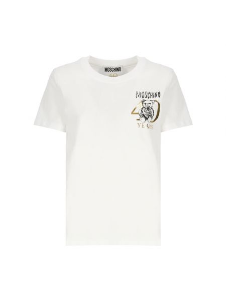 T-shirt mit print Moschino weiß