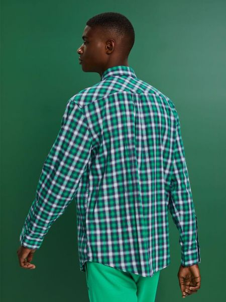 Клетчатая рубашка Esprit зеленая