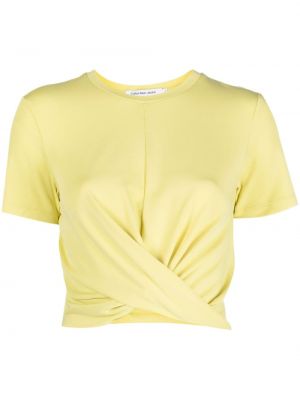 Koszulka Calvin Klein Jeans żółta