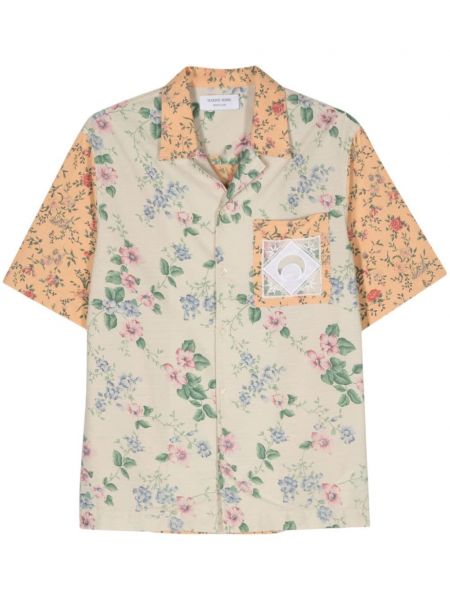 Φλοράλ πουκάμισο με σχέδιο Marine Serre μπεζ