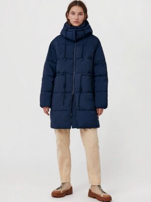 Утепленная демисезонная куртка Finn Flare синяя