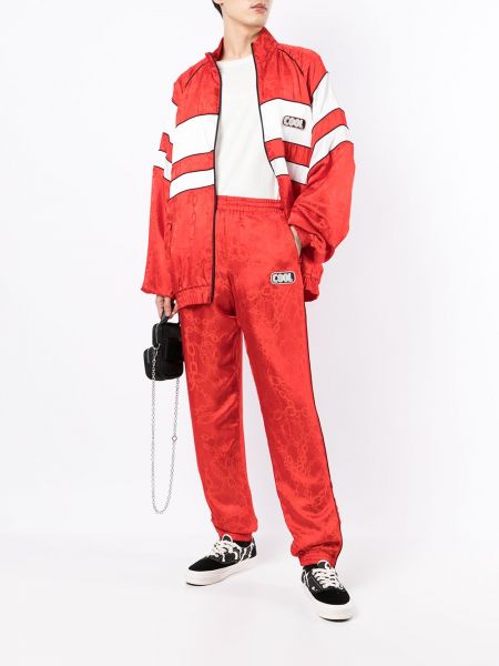 Spodnie sportowe z nadrukiem Cool T.m czerwone