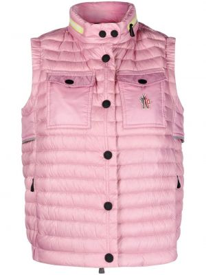 Prošívaná vesta Moncler Grenoble růžová