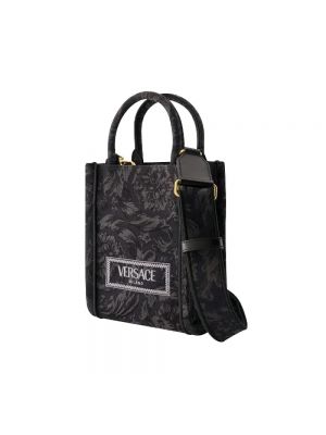 Bolsa de hombro Versace negro