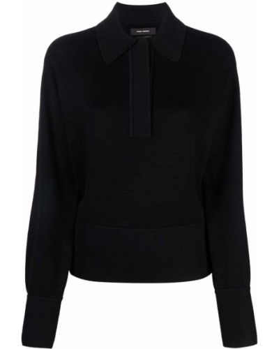 Jersey manga larga de tela jersey Isabel Marant negro