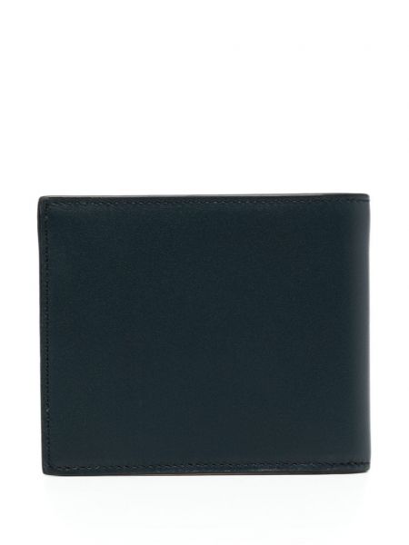 Kožená peněženka s potiskem Paul Smith modrá