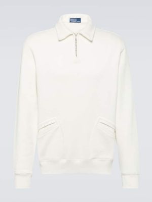Βαμβακερός φούτερ Polo Ralph Lauren λευκό