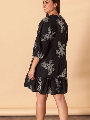 Платье мини с вышивкой с бахромой Accessorize черное