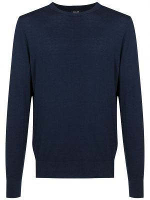 Bombažni pulover Osklen modra