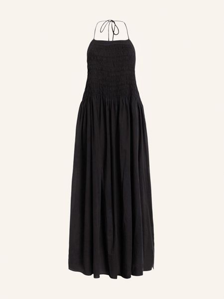 Sukienka z dekoltem typu halter bawełniana Allsaints czarna