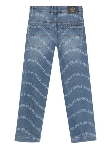 Straight fit džinsi Versace Jeans Couture zils
