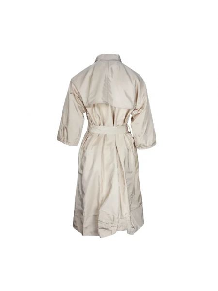 Jedwabna sukienka Prada Vintage beżowa