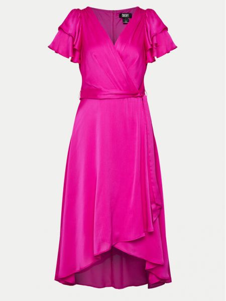 Коктейлна рокля Dkny розово