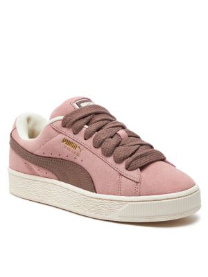Sneakerși din piele de căprioară Puma Suede roz