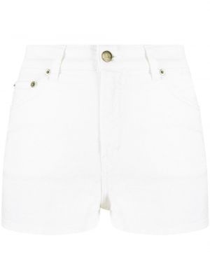 Shorts en jean brodeés Twinset blanc