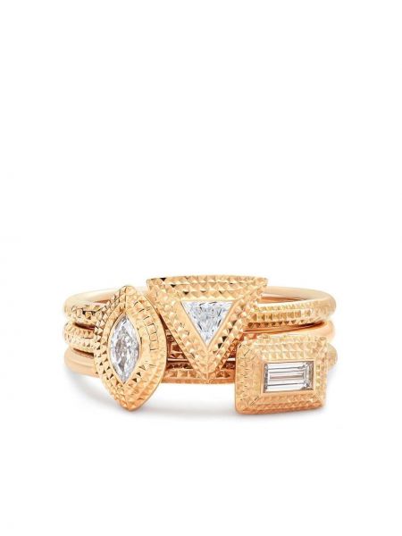 Rožnato zlato prstan De Beers Jewellers