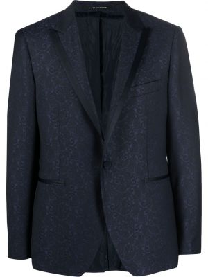 Jacquard blazer mit paisleymuster Tagliatore blau