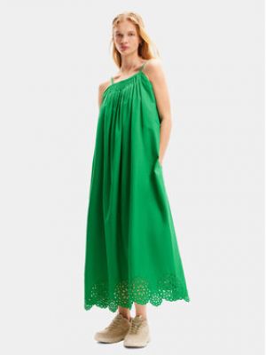 Šaty relaxed fit Desigual zelené