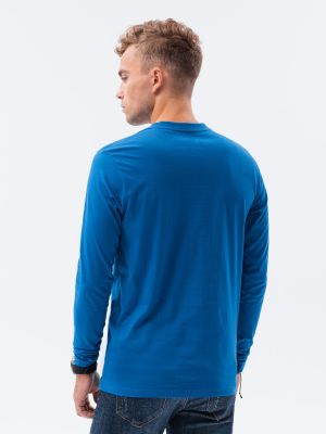 Polo marškinėliai ilgomis rankovėmis Ombre mėlyna