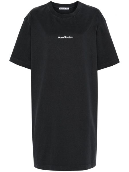 T-shirt mit print Acne Studios schwarz