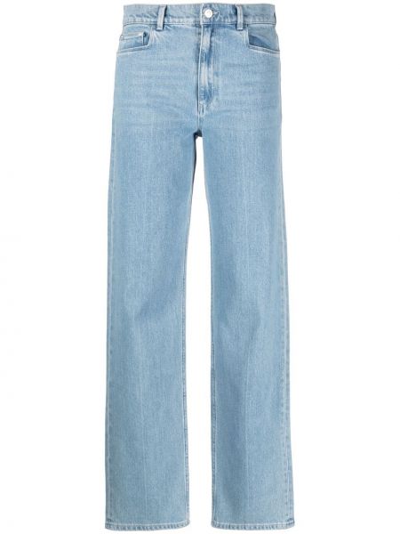 Straight leg-jeans med hög midja Wandler blå