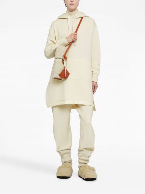 Pantalon de joggings en tricot Jil Sander blanc